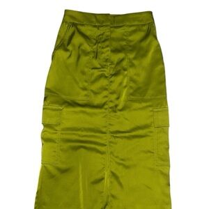 House of Harlow 1960 Olive Green Cargo Midi Skirt